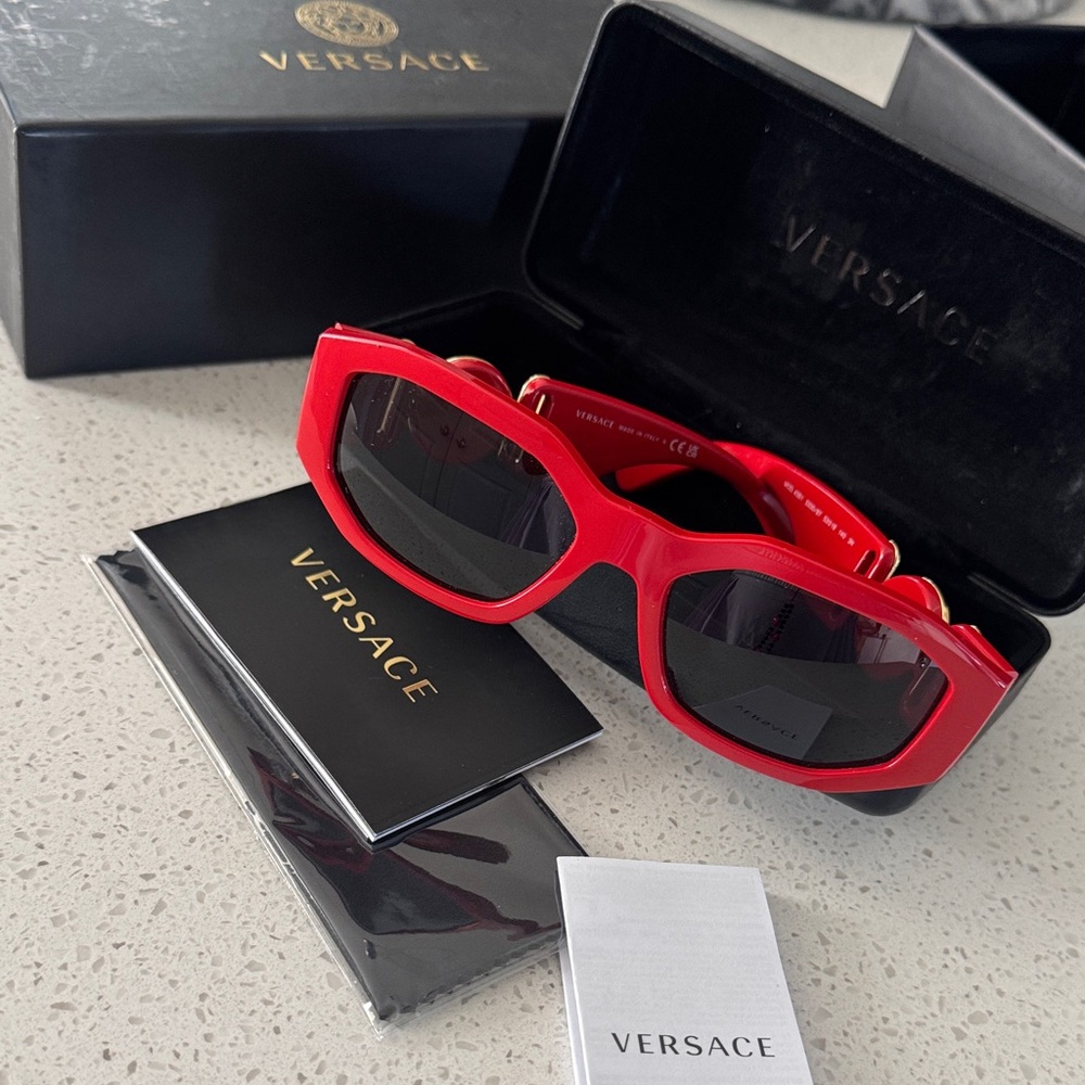 Versace Biggie Red Sunglasses